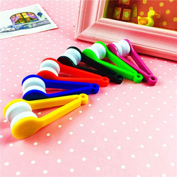 

sunglasses frames practical multicolor portable mini eyeglass cleaner for shift clear fine fiber glasses wipe cleaning tool, Silver