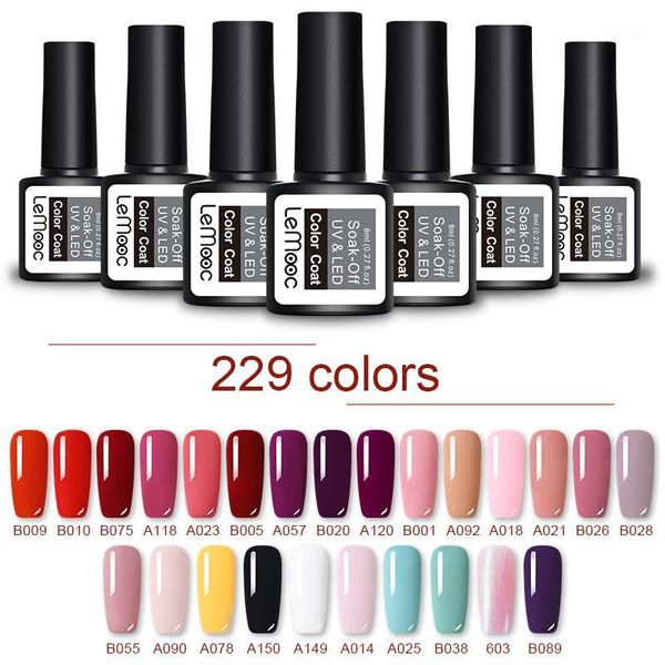 

8ml color gel soak off nail polish base matte coat uv varnish diy art decoration for nails1, Red;pink