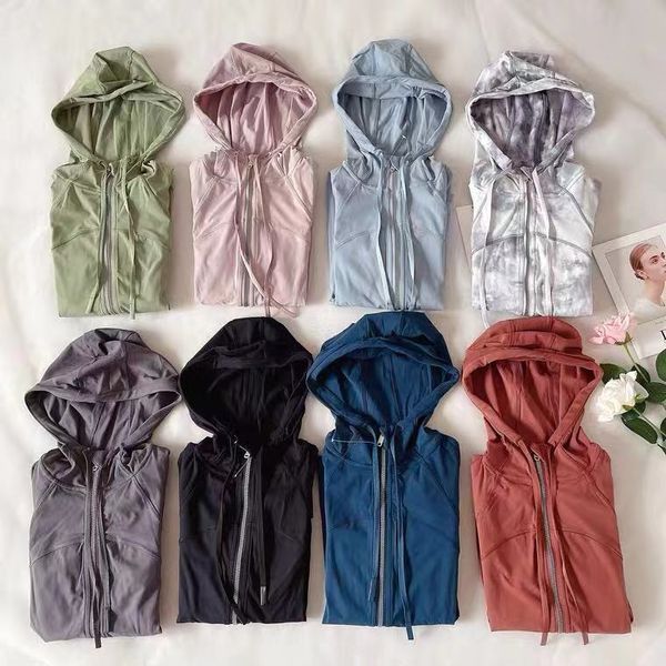 

jk001 hooded jacket woman 2021 yoga sports running yoga sweater jacket, Black;brown