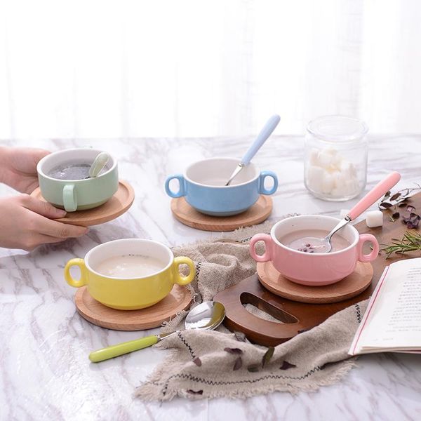 

bowls ceramic binaural soup bowl salad dessert home tableware
