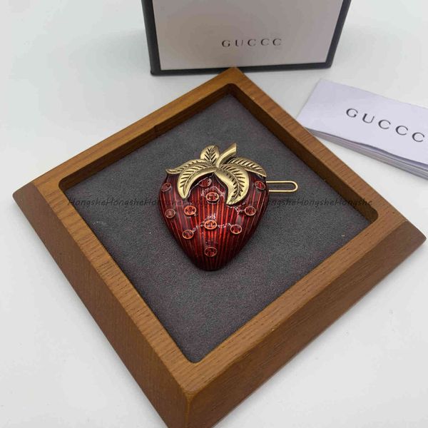 

21 summer fruit strawberry hairpin fine jewellery for sale, Golden;silver