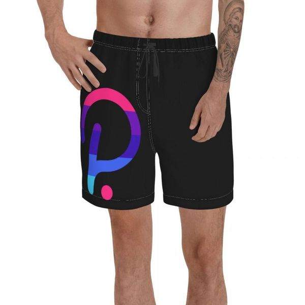 

men's shorts promo colorful polkadot dot anime beach breathable quick dry funny print currency running hawaii pants, White;black