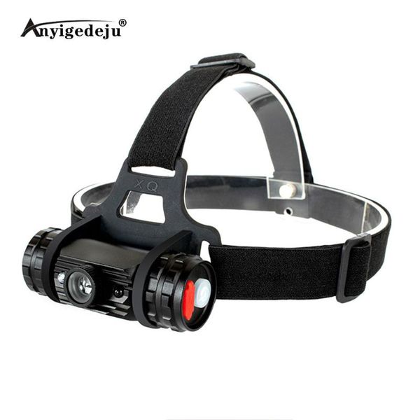 

rj-020 xpe led induction headlamp 1000lm motion sensor headlight 18650 usb rechargeable head torch camping hunting headlamps