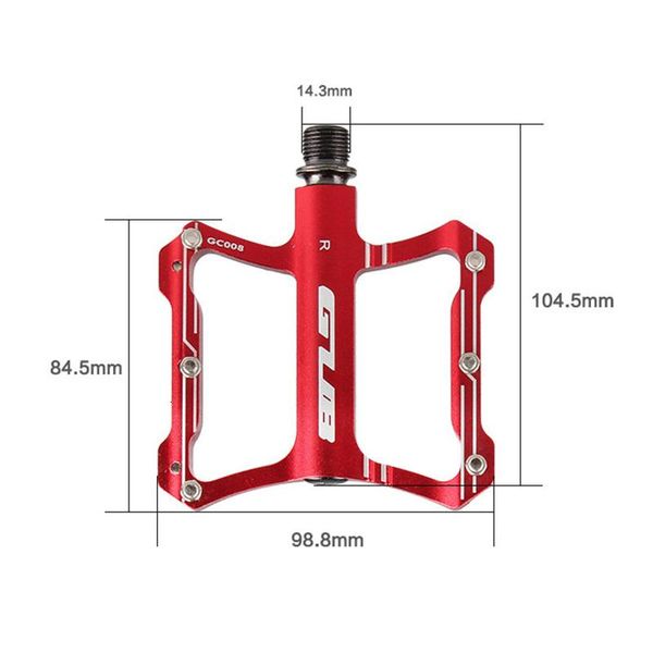 

bike pedals ultralight aluminum alloy bicycle sealed bearing flat platform antiskid cycling pedal mtb riding part 2pcs