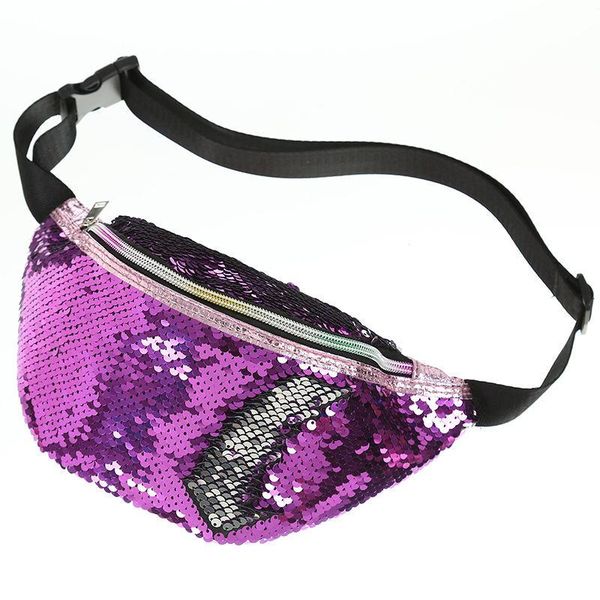 

waist bags fashion women sequins fanny pack paillette for belt bum bag