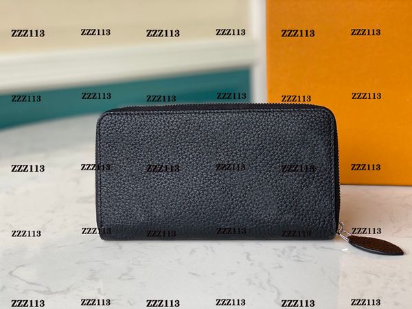 

single zipper wallet the most stylish way to carry around money, cards and coins men leather purse card holder long business, women wallet, Red;black