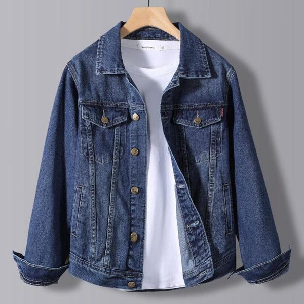 

men's jackets spring autumn jeans jacket style boutique cotton fashion blue black mens casual denim slim cowboy coat, Black;brown