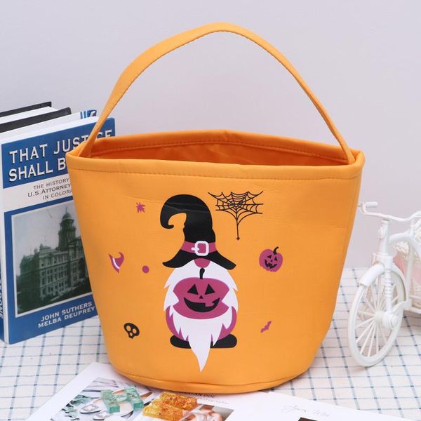 

storage bags handle halloween candy container bag soft polyester for candies favors goodie kids
