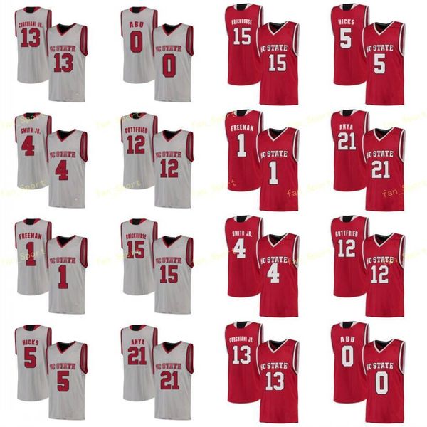 

ncaa college nc state wolfpack basketball jersey 5 thomas allen 55 braxton beverly 1 sacha killeya-jones 2 torin dorn custom stitched dd, Black