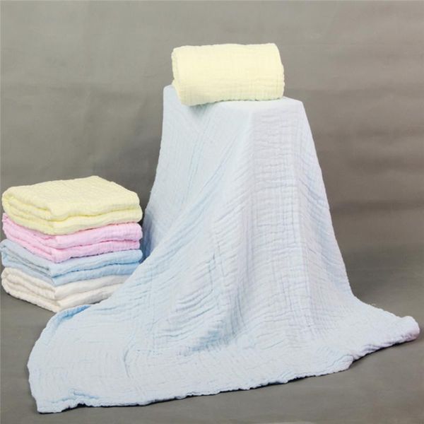 

towels & robes children handkerchief six layers gauze girls boys soft reusable bibs square cotton muslin infant face wipe cloth