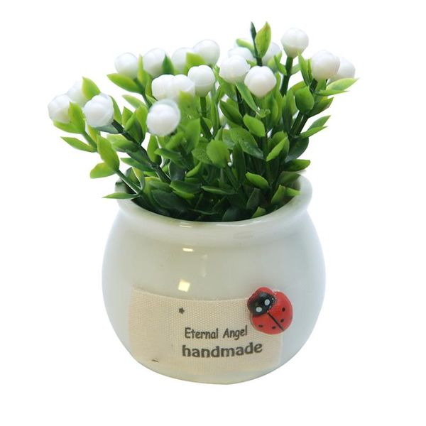 

pcs artificial mini potted plants home decoration lucky fruit bonsai floral vases