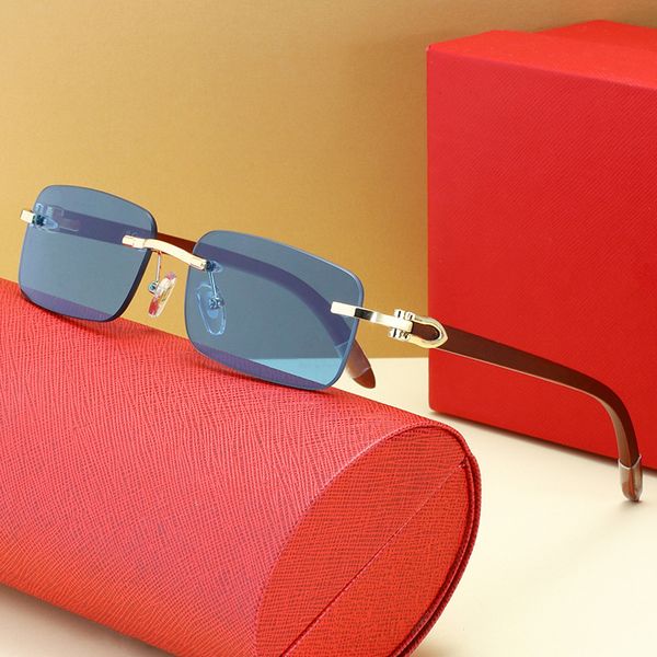

2021 summer new wooden leg fashion men's and women's sunglasses, White;black