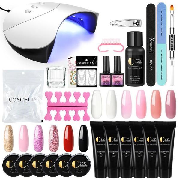 

nail kit uv gel kits with lamp all for manicure professional set art decorations1