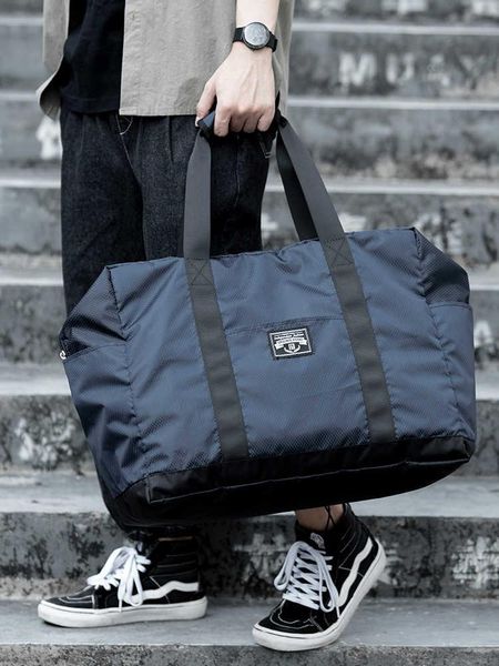 

duffel bags portable luggage bag men's large capacity simple foldable travel