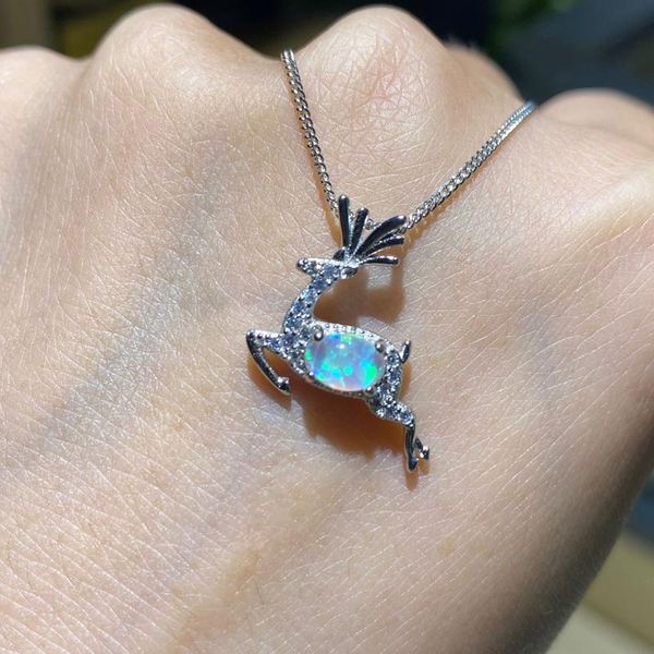 

chains 925 silver exquisiteanimal deer shape design clavicle chain