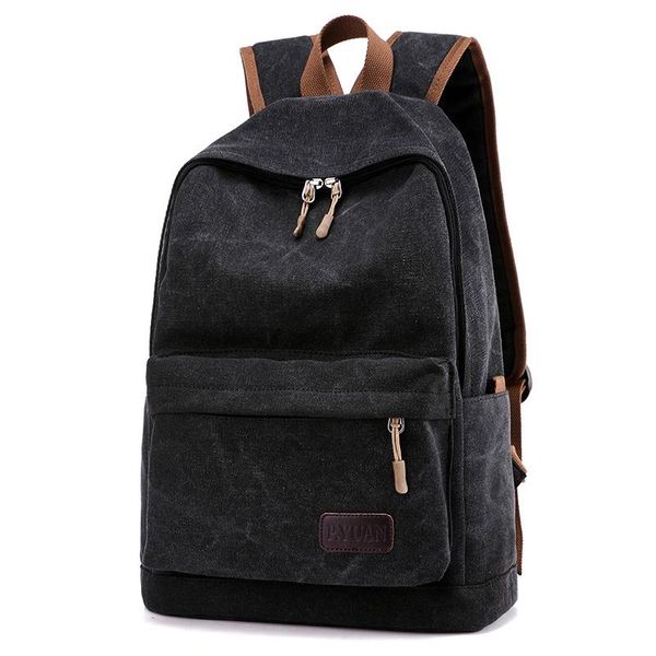 

backpack men's canvas casual travel fashion wild retro school bag