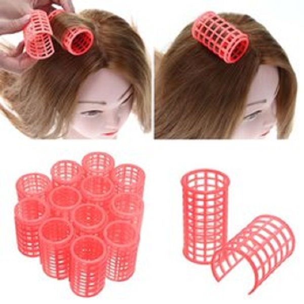 Rolos de cabelo Multi Size Hairs Double-camada Curler franja Ferramentas de cabeleireiro de dentes de plástico fofos