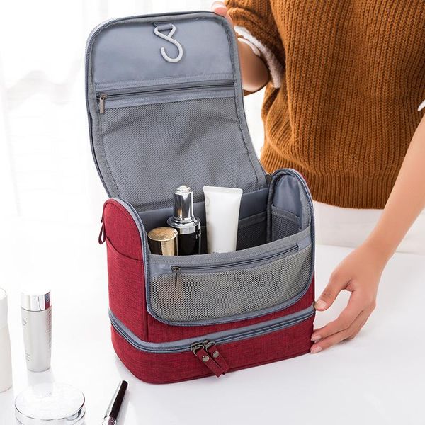 

multifunction women's men hanging storage bag travel cosmetic organizer beauty toiletry wash pouch accessories supplies stuff bags