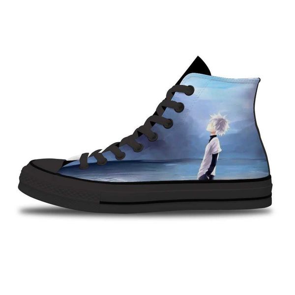 

hunter x hunter japanese anime cartoon diy customized sport non-slip leisure shoes for man trend sports shoes