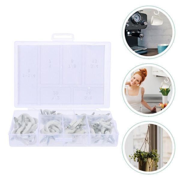 

hooks & rails 70pcs round base ceiling hangers heavy duty cups for home