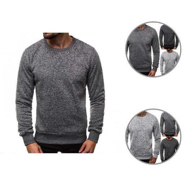

men's sweaters pullover stylish warm pure color sweater all match knitted men, White;black