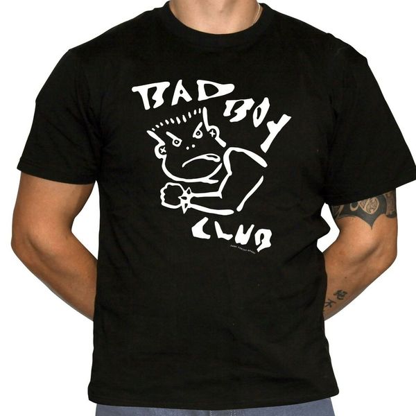 

bad boy club t-shirt - defunct 80s/90s streetwear brand, White;black