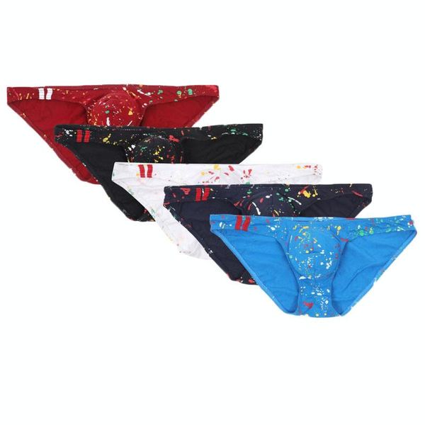 

underpants 5pcs low waist men underwear shorts mens briefs short breathable pouch panties, Black;white