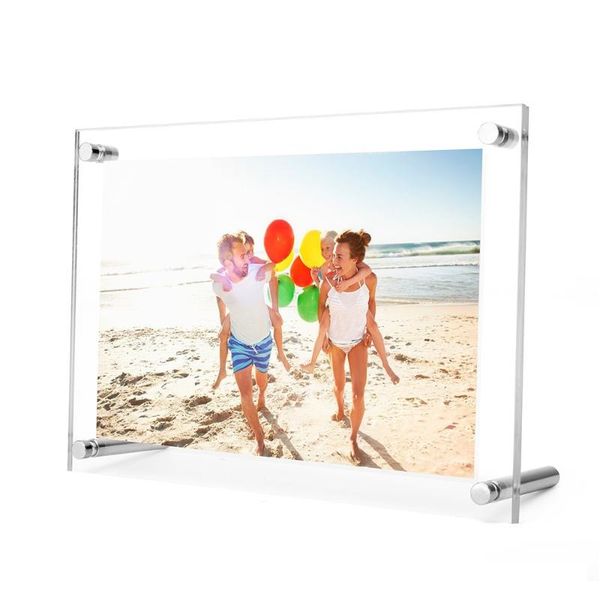 

frames acrylic po frame metal screw picture sign display pf002