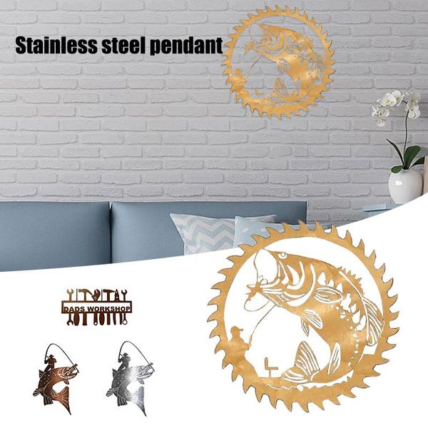 

decorative objects & figurines metal stainless steel pendant wall hanging crafts ornament for home living room bedroom decoration