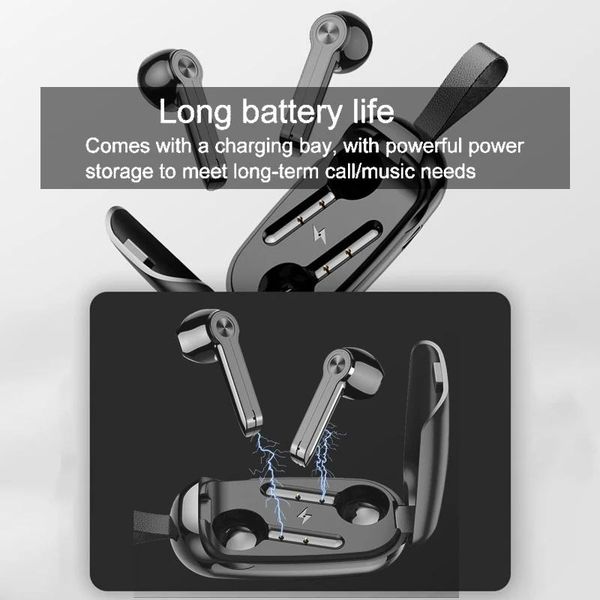 

headphones & earphones bluetooth earbuds tws 5.0 smart-touch headset hd stereo in-ear waterproof wireless for spor