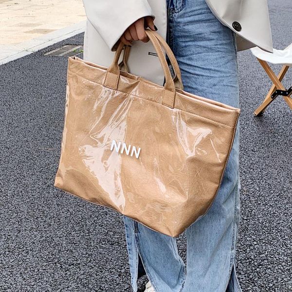 

cross body women's bag 2021 korean shoulder handbag large-capacity retro kraft paper underarm fashion all-match totes