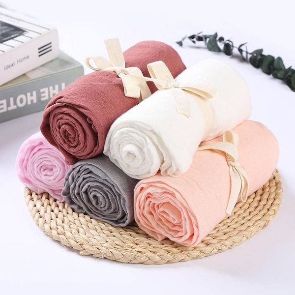 

blankets & swaddling 100x100cm baby muslin receiving blanket soft bamboo cotton wrap sleep bag bath towel stroller cover for bor h055