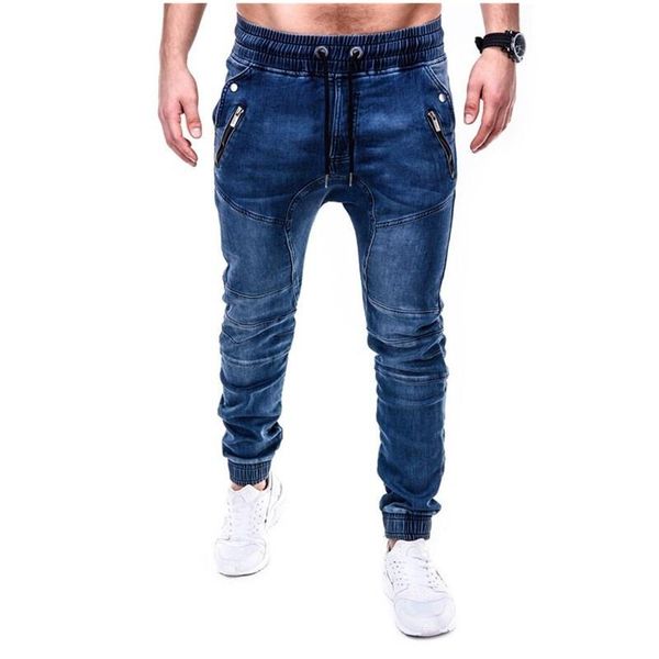 

men's jeans shzq sweatpants brand men's fashion military cargo pants multi-pockets baggy men casual trousers overalls jogg, Blue