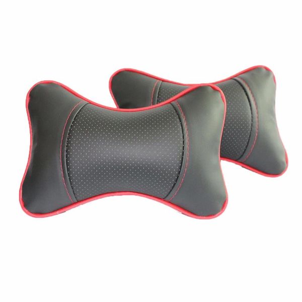 

seat cushions 2pcs/pair car neck pillows headrest breathable auto cover head rest cushion 4 colors