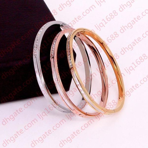 

stainless steel square crystal shell bracelet rose gold color female woman party wedding gift1, Black