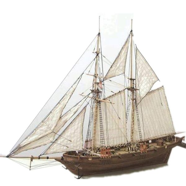 

1100 Scale HALCON DIY Sailboat Model Kit Wooden 3D Designer Constructor for Adults Handmade Puzzle Sailing Boats Children Toys