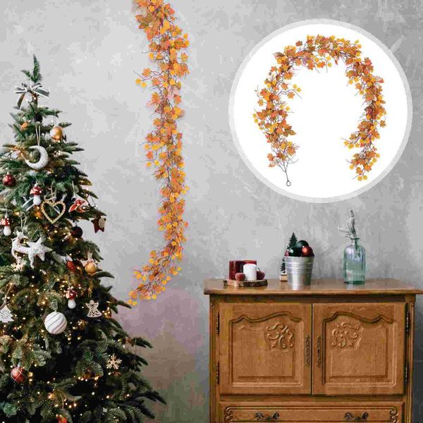 

decorative flowers & wreaths 1pc simulated decor creative hanging rattan scene layout plant orange