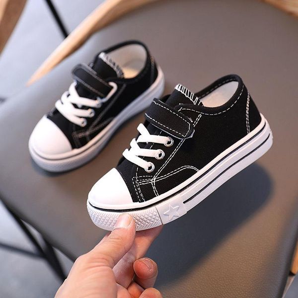 

children's shoes canvas girls'shoes spring small white boys'shoes students board kids athletic & outdoor, Black