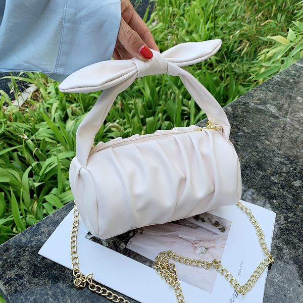 

square bag fold small female one-shoulder cylindrical trendy 2021 new korean portable pu cross-body fashion ijpgb