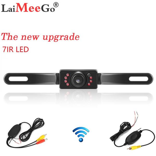 

car rear view cameras& parking sensors upgrade camera long license plate plug - in infrared night vision reversing 170 degree waterproof