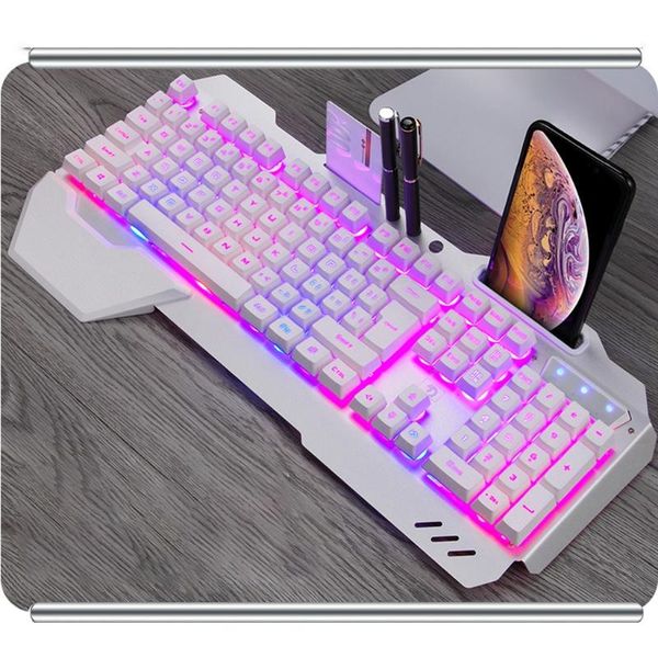 

wired gaming keyboard colorful led backlit mechanical keyboad for lapkeyboards
