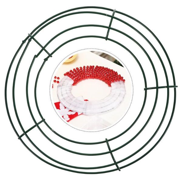 

5pcs diy metal wreath frame round wreath rings christmas making supplies