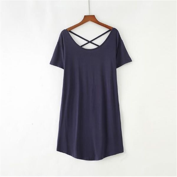 

women's sleepwear korean style women night dress sleepwear nightgown short sleeve summer night gown backless ladies nightshirt seksi ge, Black;red