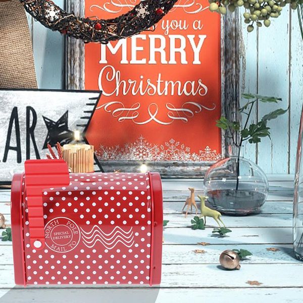 

gift wrap mailbox box tinplate candy christmas post