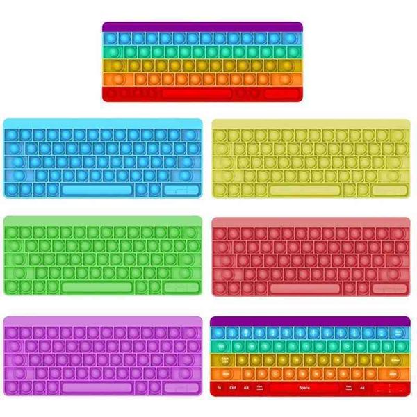 

new silicone keyboard rodent control pioneer decompression large bubble toy