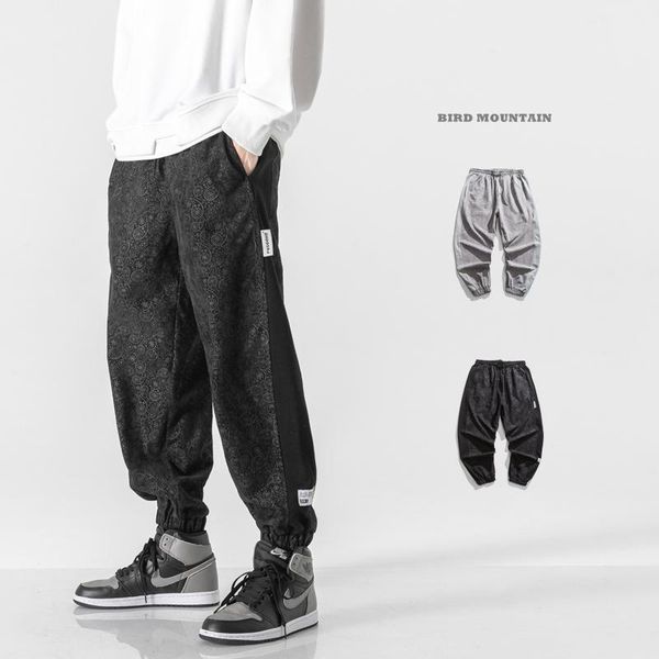 

men's pants japanese streetwear spring autumn fashion casual men clothing hip hop jogging kpop couple clothes harajuku trousers, Black