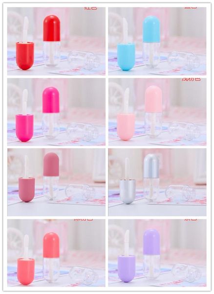 

storage bottles & jars 50pcs empty mini cosmetic lip gloss tube plastic lipgloss container clear bottle containers for cosmetics