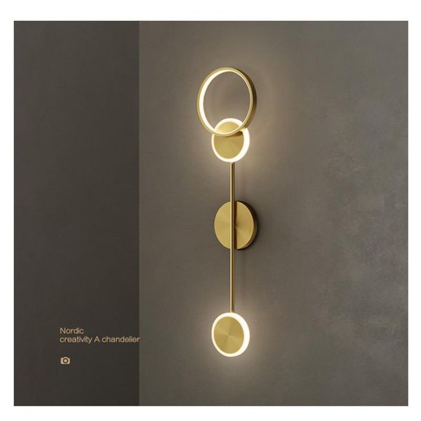 

nordic wall lamp indoor light modern deco golde living room bedroom led bedside home decor lighting fixtures