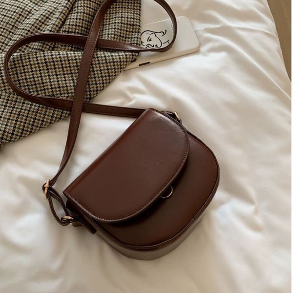 

texture small fashion messenger saddle women's versatile ins shoulder bag