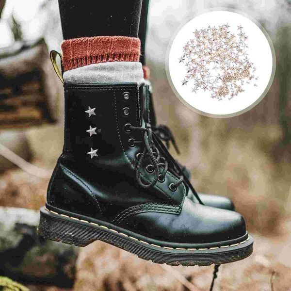 

pendant necklaces 100pcs garment star shaped rivets studs decorations clothing accessories, Silver